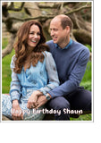 Prince William & Kate Edible Icing Cake Topper or Ribbon