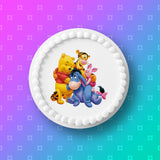 Winnie the Pooh 01 Edible icing Cake Topper OR Ribbon