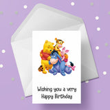 Winnie The Pooh 01 Birthday Card