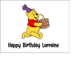 Winnie the Pooh 03 Edible icing Cake Topper OR Ribbon