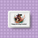 Witch 01 Edible Icing Cake Topper