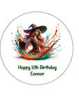 Witch 01 Edible Icing Cake Topper