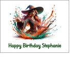 Witch 01 Edible Icing Cake Topper