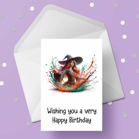 Witch 01 Birthday Card