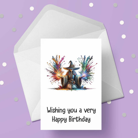 Witch 03 Birthday Card