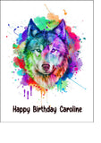 Wolf 04 Edible Icing Cake Topper
