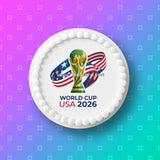 World Cup 2026 Football Edible Icing Cake Topper or Topper 03