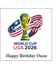World Cup 2026 Football Edible Icing Cake Topper or Topper 03