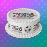 World Cup 2026 Football Edible Icing Cake Topper or Topper 04