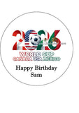 World Cup 2026 Football Edible Icing Cake Topper or Topper 04