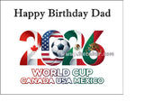 World Cup 2026 Football Edible Icing Cake Topper or Topper 04