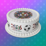 World Cup 2026 Football Edible Icing Cake Topper or Topper 06