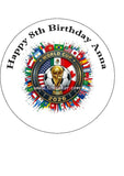 World Cup 2026 Football Edible Icing Cake Topper or Topper 06