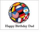 World Cup 2026 Football Edible Icing Cake Topper or Topper 01