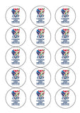 World Cup 2026 Football Edible Icing Cake Topper or Topper 02