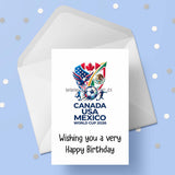 World Cup 2026 Football Birthday Card 02