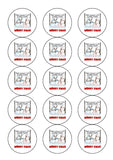 Christmas Cake Topper 01 -  Funny Diet Theme