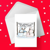 Christmas Cake Topper 01 -  Funny Diet Theme