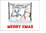 Christmas Cake Topper 01 -  Funny Diet Theme