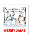 Christmas Cake Topper 01 -  Funny Diet Theme