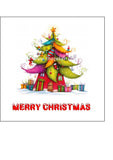 Christmas Cake Topper 03 - Cute fairy house Christmas tree