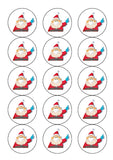 Christmas Cake Topper 05 - Funny Santa Face Mask