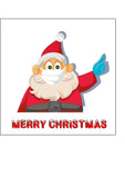 Christmas Cake Topper 05 - Funny Santa Face Mask