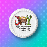 Christmas Cake Topper 09 -  Joy to the ....