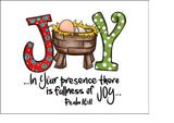 Christmas Cake Topper 09 -  Joy to the ....