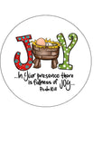 Christmas Cake Topper 09 -  Joy to the ....