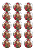 Christmas Cake Topper 10 - Art Deco Lady