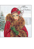 Christmas Cake Topper 10 - Art Deco Lady