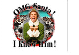 Christmas Cake Topper 12 - ELF .... OMG Santa....I know him!