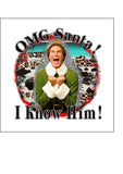Christmas Cake Topper 12 - ELF .... OMG Santa....I know him!