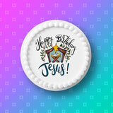 Christmas Cake Topper 18 - Happy Birthday Jesus