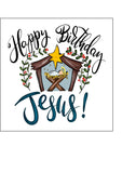 Christmas Cake Topper 18 - Happy Birthday Jesus