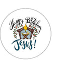 Christmas Cake Topper 18 - Happy Birthday Jesus