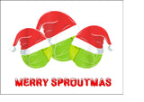 Christmas Cake Topper 19 -  Funny Brussel Sprouts