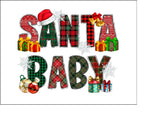 Christmas Cake Topper 20 - Santa Baby