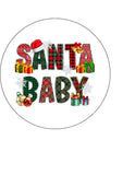 Christmas Cake Topper 20 - Santa Baby