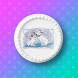 Christmas Cake Topper 26 - Kissable Bull Terriers