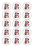 Christmas Cake Topper 27 - Funny Bad Boy Snowman