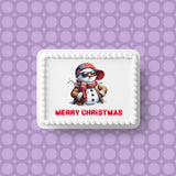 Christmas Cake Topper 27 - Funny Bad Boy Snowman