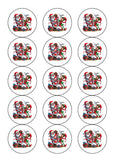 Christmas Cake Topper 40 - Funny Santa & Elf