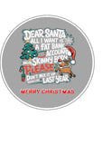 Christmas Cake Topper 59 - Funny Fat Bank Account v Skinny Body
