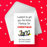 Funny Christmas Card with Arctic Monkeys