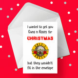 Funny Christmas Card with Guns n Roses