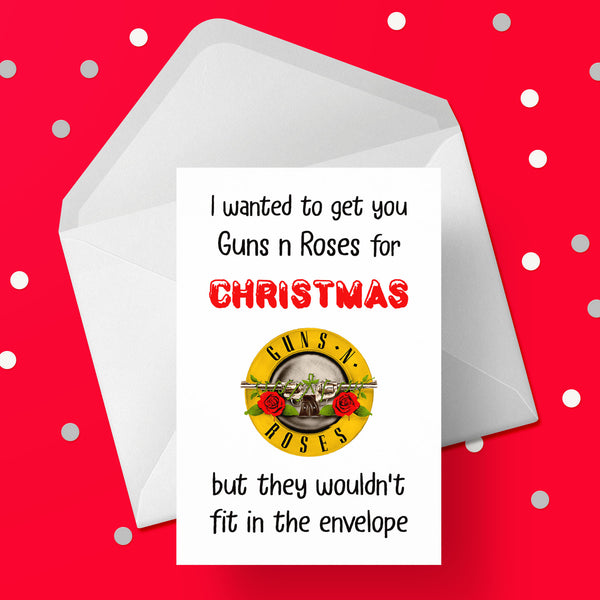 Funny Christmas Card with Guns n Roses