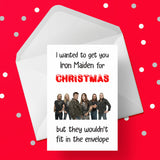 Funny Christmas Card with Iron Maiden