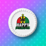 Xmas Weed, Marijuana Edible Icing Cake Topper 02